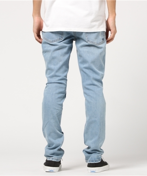 RES DENIM（レスデニム）の「RES DENIM/BOLT/レスデニム スキニーデニム クラッシュ ダメージ（デニムパンツ・メンズ・サックスブルー・32inch）」の3枚目の写真