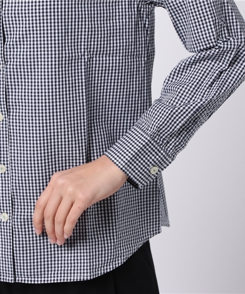 POU DOU DOU（プードゥドゥ）の「スワン刺繍シャツ（シャツ/ブラウス・レディース・ブラウン/ブラック/オフホワイト/ブルー/ネイビー・3）」の11枚目の写真