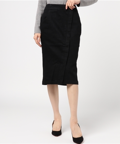 laboratory work（ラボラトリーワーク）の「ストレッチデニムタイトスカート（デニムスカート・レディース・ネイビー/ブラック・MEDIUM）」の14枚目の写真