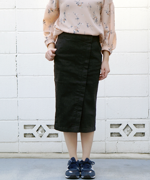 laboratory work（ラボラトリーワーク）の「ストレッチデニムタイトスカート（デニムスカート・レディース・ネイビー/ブラック・MEDIUM）」の16枚目の写真