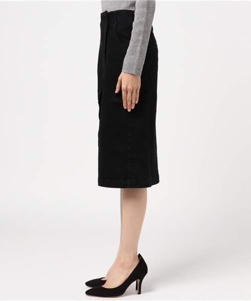 laboratory work（ラボラトリーワーク）の「ストレッチデニムタイトスカート（デニムスカート・レディース・ネイビー/ブラック・MEDIUM）」の4枚目の写真