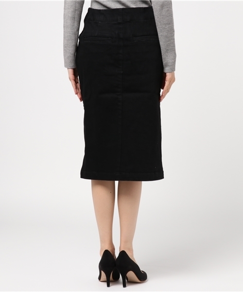 laboratory work（ラボラトリーワーク）の「ストレッチデニムタイトスカート（デニムスカート・レディース・ネイビー/ブラック・MEDIUM）」の5枚目の写真