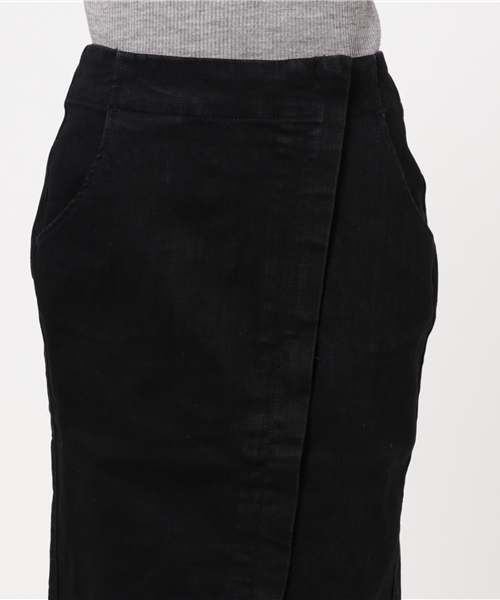 laboratory work（ラボラトリーワーク）の「ストレッチデニムタイトスカート（デニムスカート・レディース・ネイビー/ブラック・MEDIUM）」の6枚目の写真