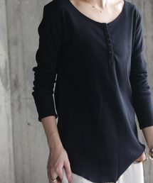 antiqua（アンティカ）の「ヘンリーネックリブロンＴ（Tシャツ/カットソー）」