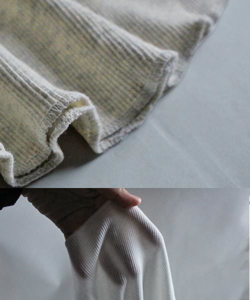 antiqua（アンティカ）の「ヘンリーネックリブロンＴ（Tシャツ/カットソー・レディース・ホワイト/オートミール/ネイビー/杢グレー/ブラック・M）」の7枚目の写真