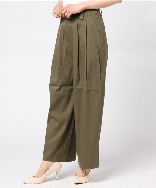 SOLIDO(ソリード)の「SOLIDO(ソリード)ワイドパンツ(その他パンツ・レディース・ベージュ/ネイビー/ブラック/カーキ・1/2)」の4枚目の写真