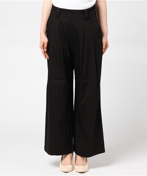 SOLIDO(ソリード)の「SOLIDO(ソリード)ワイドパンツ(その他パンツ・レディース・ベージュ/ネイビー/ブラック/カーキ・1/2)」の5枚目の写真