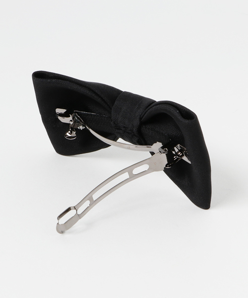 form forma（フォルムフォルマ）の「【お受験】リボンバレッタ《黒》（バレッタ/ヘアクリップ・レディース・ブラック・FREE）」の2枚目の写真