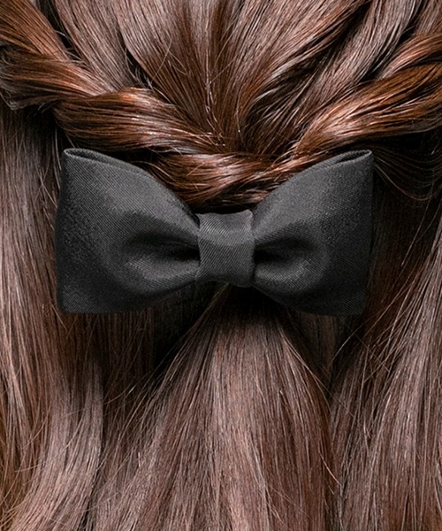 form forma（フォルムフォルマ）の「【お受験】リボンバレッタ《黒》（バレッタ/ヘアクリップ・レディース・ブラック・FREE）」の5枚目の写真