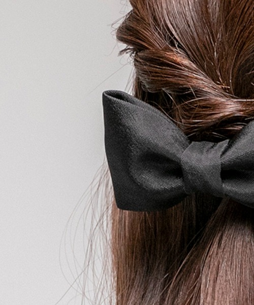 form forma（フォルムフォルマ）の「【お受験】リボンバレッタ《黒》（バレッタ/ヘアクリップ・レディース・ブラック・FREE）」の6枚目の写真