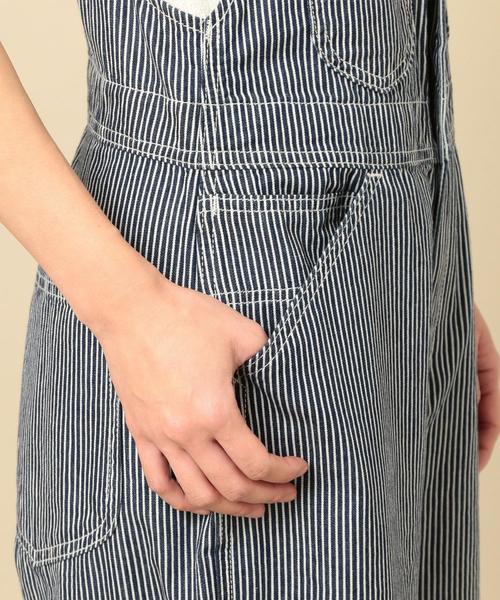 lee オーバーオール ヒッコリー レディース Lee（リー）の「＜Lee＞∴ヒッコリーオーバーオール o