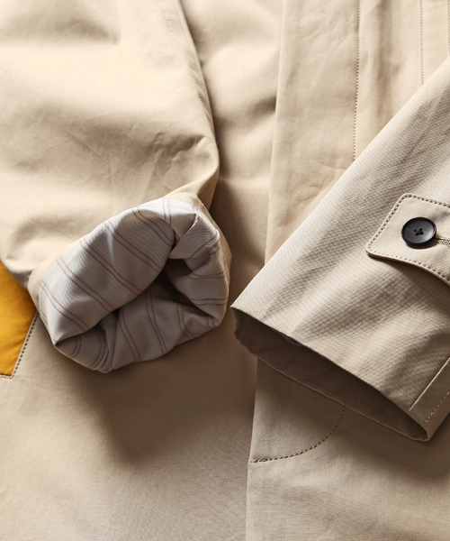 The BeauSnob（ボウスノップ）の「◆B13S-C02(A01)（トレンチコート・メンズ・ベージュ・44/48/46）」の11枚目の写真