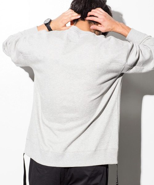 NUMBER (N)INE DENIM（ナンバーナインデニム）の「NUMBER (N)INE DENIM(ナンバーナインデニム)テープ付オーバーサイズプルオーバー（パーカー・メンズ・ブラック/グレー/レッド・SMALL/MEDIUM/LARGE）」の4枚目の写真