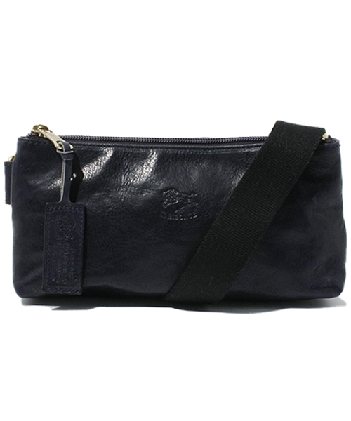 IL BISONTE（イルビゾンテ）の「IL BISONTE　/　VACCHETTA VINTAGE　SHOULDER BAG（ショルダーバッグ・メンズ・ダークブラウン/ネイビー/ブラウン/クリーム・FREE）」の4枚目の写真