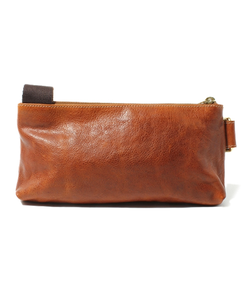 IL BISONTE（イルビゾンテ）の「IL BISONTE　/　VACCHETTA VINTAGE　SHOULDER BAG（ショルダーバッグ・メンズ・ダークブラウン/ネイビー/ブラウン/クリーム・FREE）」の6枚目の写真