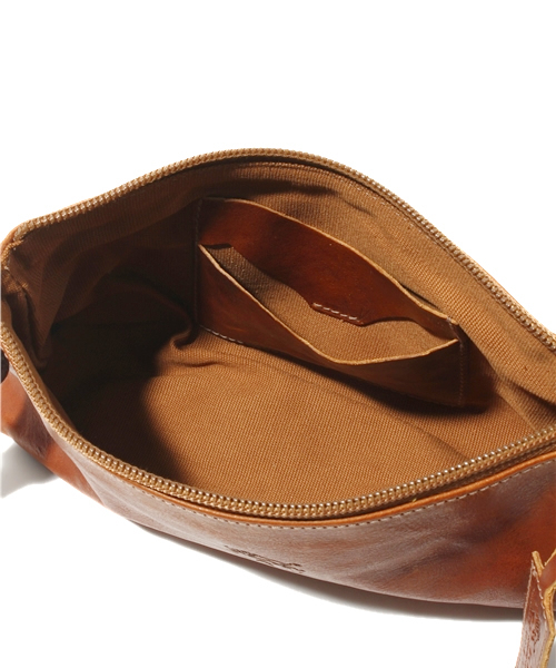 IL BISONTE（イルビゾンテ）の「IL BISONTE　/　VACCHETTA VINTAGE　SHOULDER BAG（ショルダーバッグ・メンズ・ダークブラウン/ネイビー/ブラウン/クリーム・FREE）」の10枚目の写真