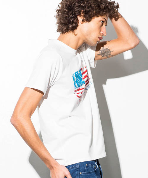 AZ by junhashimoto（エーゼイ バイ ジュンハシモト）の「AZ by junhashimoto(エーゼイ バイ ジュンハシモト)プリントＴシャツ（Tシャツ/カットソー・メンズ・オフホワイト/ピンク/ライトイエロー・LARGE/MEDIUM/SMALL/X-LARGE）」の16枚目の写真