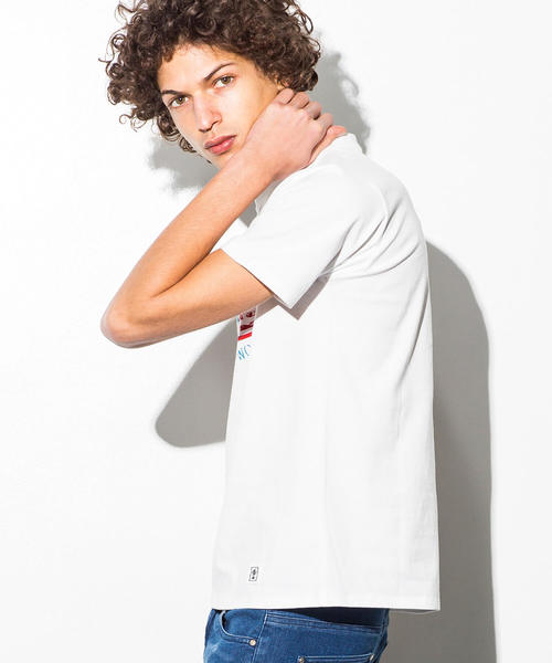 AZ by junhashimoto（エーゼイ バイ ジュンハシモト）の「AZ by junhashimoto(エーゼイ バイ ジュンハシモト)プリントＴシャツ（Tシャツ/カットソー・メンズ・オフホワイト/ピンク/ライトイエロー・LARGE/MEDIUM/SMALL/X-LARGE）」の12枚目の写真