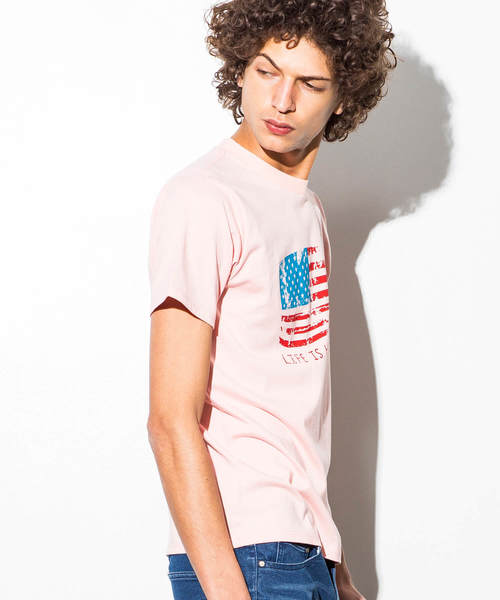 AZ by junhashimoto（エーゼイ バイ ジュンハシモト）の「AZ by junhashimoto(エーゼイ バイ ジュンハシモト)プリントＴシャツ（Tシャツ/カットソー・メンズ・オフホワイト/ピンク/ライトイエロー・LARGE/MEDIUM/SMALL/X-LARGE）」の17枚目の写真