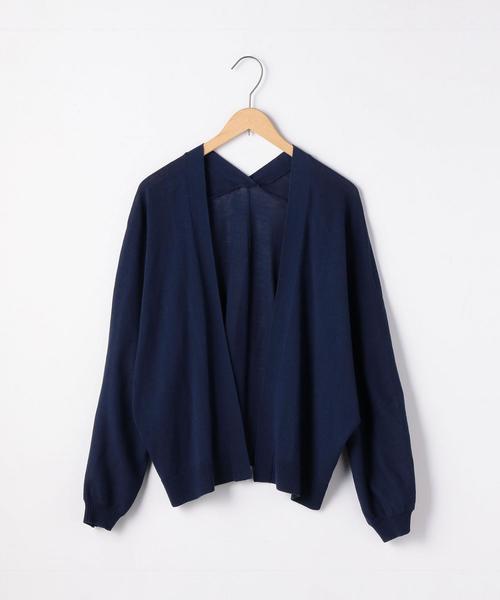 coen（コーエン）の「ハイツイストショートドルマンカーディガン（カーディガン/ボレロ・レディース・ネイビー/オリーブ/オレンジ・FREE）」の3枚目の写真