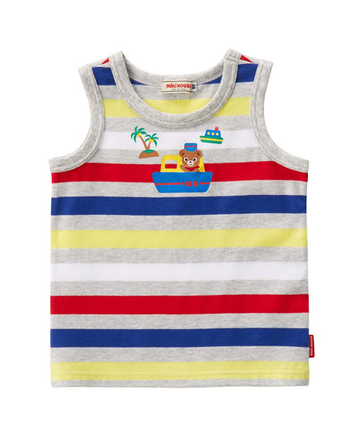 Miki House ミキハウス の プッチー うさこ カラフルボーダータンクトップ タンクトップ Wear