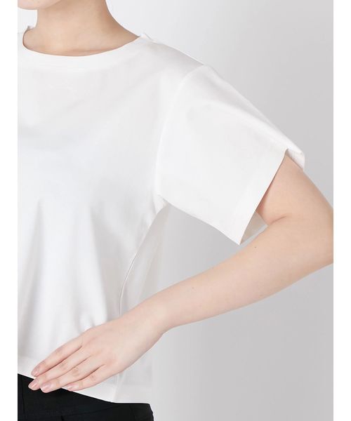 MURUA（ムルーア）の「ミニマルＴシャツ（Tシャツ/カットソー・レディース・ホワイト/ブラック・FREE）」の13枚目の写真