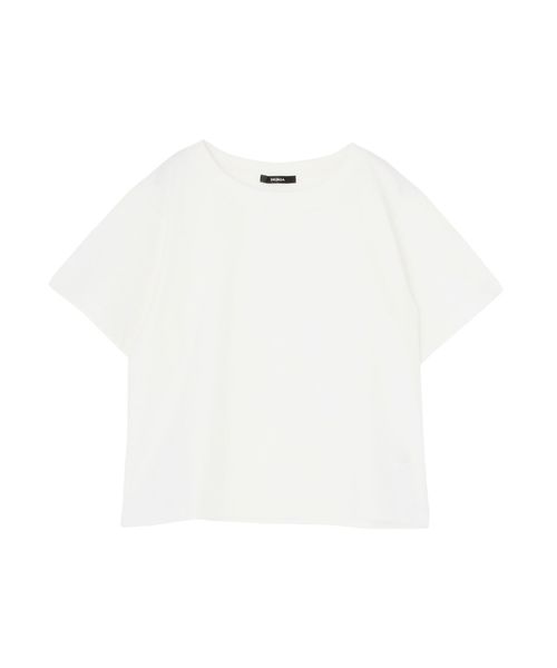 MURUA（ムルーア）の「ミニマルＴシャツ（Tシャツ/カットソー・レディース・ホワイト/ブラック・FREE）」の6枚目の写真