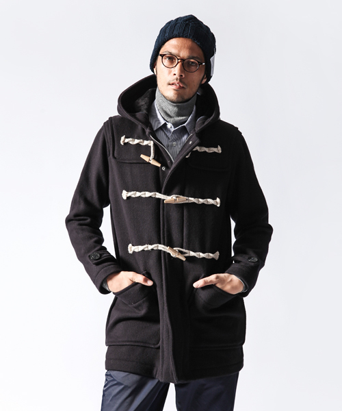 WHIZLIMITED（ウィズリミテッド）の「DREW COAT（ダッフルコート・メンズ・ベージュ系その他/チャコールグレー×ブラック/ブルー系その他・MEDIUM/LARGE）」の3枚目の写真