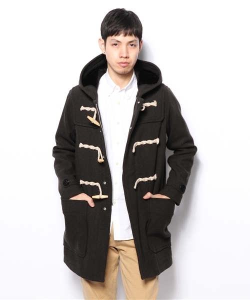 WHIZLIMITED（ウィズリミテッド）の「DREW COAT（ダッフルコート・メンズ・ベージュ系その他/チャコールグレー×ブラック/ブルー系その他・MEDIUM/LARGE）」の7枚目の写真
