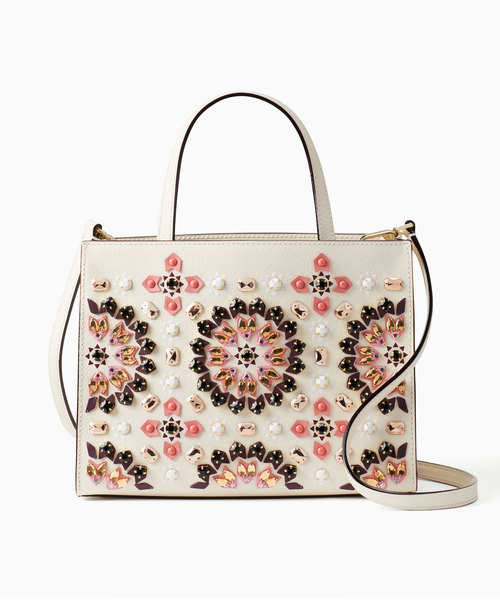 ★kate spade new york★ケイトスペイド★白茶スペイド柄バッグ ケイトスペードニューヨーク kate spade new york バッグ