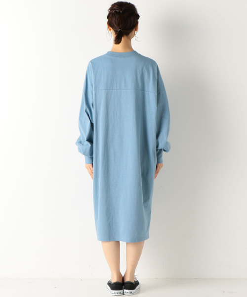 archives(アルシーヴ)の「ボックスロゴ刺繍BIGワンピース(ワンピース・レディース・グレー/チャコールグレー/ブルー・MEDIUM)」の11枚目の写真