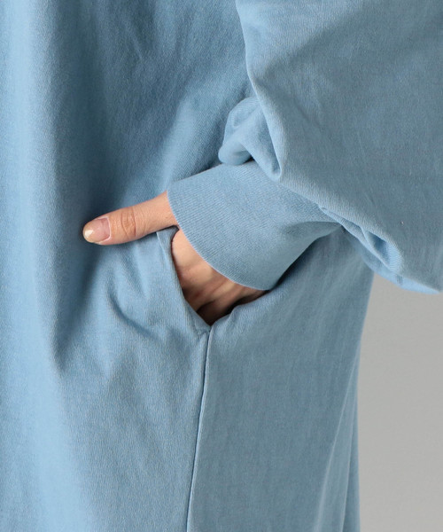 archives(アルシーヴ)の「ボックスロゴ刺繍BIGワンピース(ワンピース・レディース・グレー/チャコールグレー/ブルー・MEDIUM)」の14枚目の写真