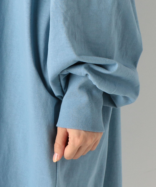 archives(アルシーヴ)の「ボックスロゴ刺繍BIGワンピース(ワンピース・レディース・グレー/チャコールグレー/ブルー・MEDIUM)」の15枚目の写真