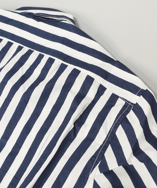 SHIPS JET BLUE(シップスジェットブルー)の「★★JB: ワイドストライプ/7スリーブ ドレスシャツ■(シャツ/ブラウス・メンズ・ブラック/グレー/ネイビー・SMALL/LARGE/MEDIUM)」の13枚目の写真