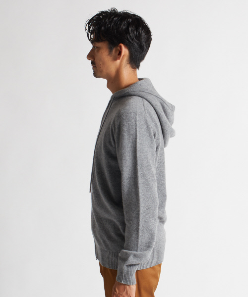 DESIGNWORKS(デザインワークス)の「カシミヤパーカー(カーディガン/ボレロ・メンズ・ブラック/グレー/ブルー・S/M/L)」の22枚目の写真
