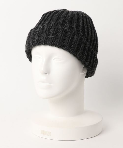 HIGHLAND 2000(ハイランドトゥーサウザンド)の「別注【HIGHLAND 2000 / ハイランド2000】WOOL Rib Bobbycap(ニットキャップ/ビーニー・レディース・チャコールグレー/ライトグレー/ブラック/ネイビー/ブラウン/インディゴブルー/アイボリー/ダークグレー・FREE)」の12枚目の写真