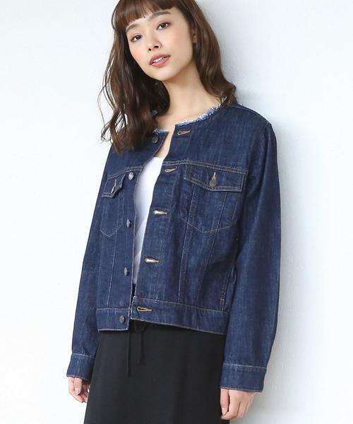 コットンデニムロゴジャケット coen(コーエン)の「【WEB限定追加生産】USAコットンデニムノー