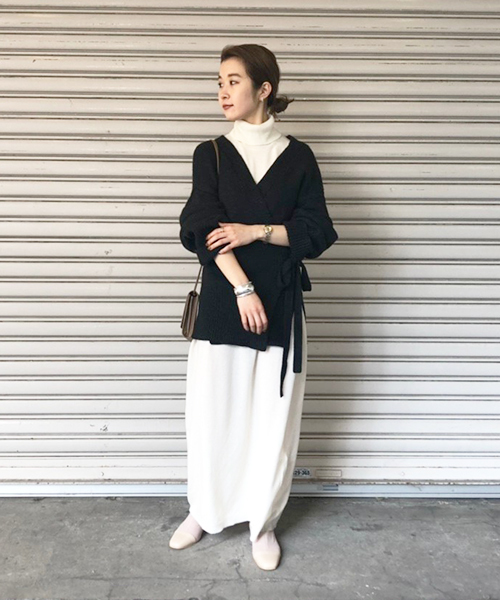 TODAYFUL（トゥデイフル）の「スリーブレスタートルニットドレス