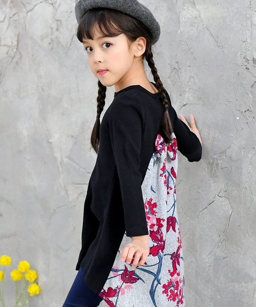 Bee des Bee（ビーデスビー）の「選べる16柄 長袖 Aライン ワンピース（ワンピース・キッズ・その他7/その他12/その他14/その他15/その他3/その他11/その他6/その他10/その他2/その他5/その他8/その他1/その他13/その他9/その他4/その他16・100cm/110cm/120cm/130cm/140cm/150cm）」の6枚目の写真