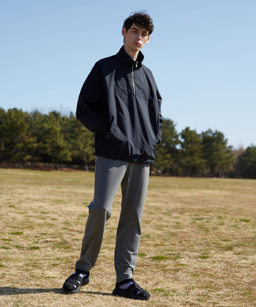 MAISON SPECIAL（メゾンスペシャル）の「ドルマンスリーブハーフジッププルオーバー 【MAISON SPECIAL/メゾンスペシャル】（シャツ/ブラウス・メンズ・ブラック・44/46/48）」の2枚目の写真