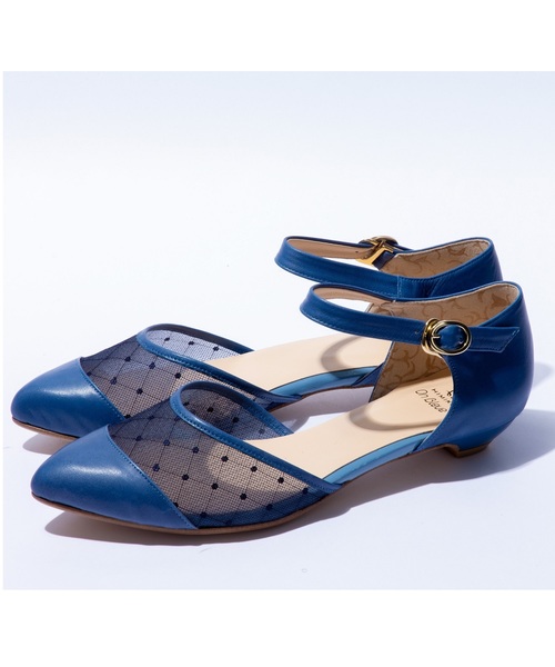 HIMIKO On Bleue（ヒミコオンブルー）の「【On Bleue】キュートな見た目がぐっとくる！デザイン指名買い！ チュールフラットセパレート/068936（パンプス・レディース・ライトグレー/ブラック/ブルー・23.0cm/24.0cm/22.5cm/23.5cm/24.5cm）」の8枚目の写真