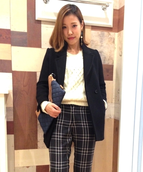 Another Edition（アナザーエディション）の「AE MLT 2B CT（その他アウター・レディース・ベージュ/ブラック・MEDIUM/SMALL）」の2枚目の写真