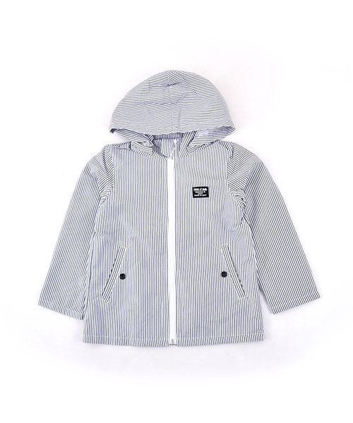 BeBe（ベベ）の「BeBe/サッカー裏メッシュパーカー（パーカー・キッズ・ネイビー/グレー・140/150/90/110/120/130/100）」の2枚目の写真