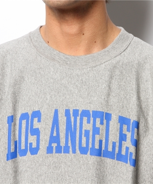 BEAMS（ビームス）の「CHAMPION×BEAMS / 別注 SL REVERSE WEAVE TEE（Tシャツ/カットソー・メンズ・ホワイト/ブラック/インディゴブルー/ライトグレー/ミント・LARGE/SMALL/MEDIUM）」の12枚目の写真