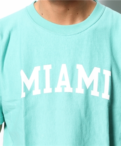 BEAMS（ビームス）の「CHAMPION×BEAMS / 別注 SL REVERSE WEAVE TEE（Tシャツ/カットソー・メンズ・ホワイト/ブラック/インディゴブルー/ライトグレー/ミント・LARGE/SMALL/MEDIUM）」の19枚目の写真