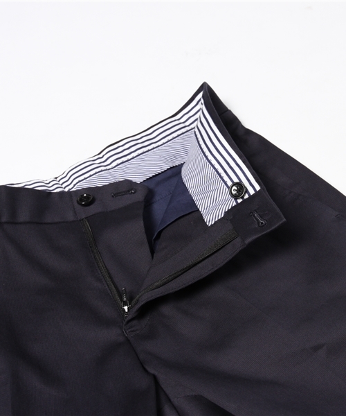CROWDED CLOSET(クラウデッドクローゼット)の「コットンピケストレッチパンツ(スラックス・メンズ・ホワイト/ベージュ/ネイビー・SMALL/MEDIUM/LL/LARGE)」の5枚目の写真