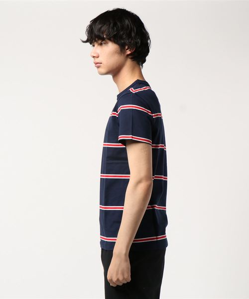LACOSTE（ラコステ）の「【Begin5月号掲載】【カタログ掲載】Lacoste / ラコステ : 3COLORボーダーTシャツ＃（Tシャツ/カットソー・メンズ・レッド/グリーン/ネイビー・SMALL/LARGE/MEDIUM/X-LARGE）」の4枚目の写真