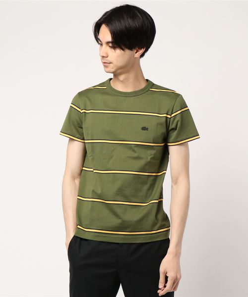 LACOSTE（ラコステ）の「【Begin5月号掲載】【カタログ掲載】Lacoste / ラコステ : 3COLORボーダーTシャツ＃（Tシャツ/カットソー・メンズ・レッド/グリーン/ネイビー・SMALL/LARGE/MEDIUM/X-LARGE）」の6枚目の写真