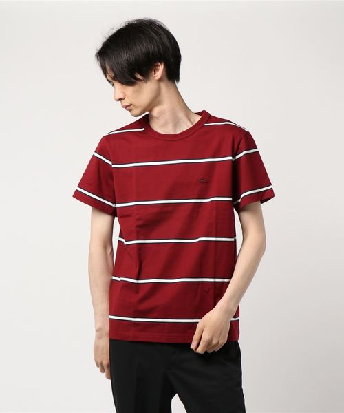 LACOSTE（ラコステ）の「【Begin5月号掲載】【カタログ掲載】Lacoste / ラコステ : 3COLORボーダーTシャツ＃（Tシャツ/カットソー・メンズ・レッド/グリーン/ネイビー・SMALL/LARGE/MEDIUM/X-LARGE）」の8枚目の写真