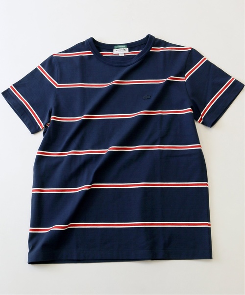 LACOSTE（ラコステ）の「【Begin5月号掲載】【カタログ掲載】Lacoste / ラコステ : 3COLORボーダーTシャツ＃（Tシャツ/カットソー・メンズ・レッド/グリーン/ネイビー・SMALL/LARGE/MEDIUM/X-LARGE）」の9枚目の写真